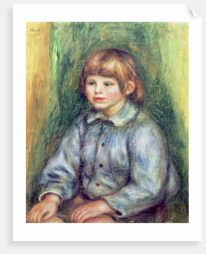Seated Portrait of Claude Renoir 1905-08 by Pierre Auguste Renoir