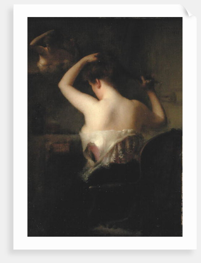 Woman Arranging her Hair, 1903 by Etienne Tournes