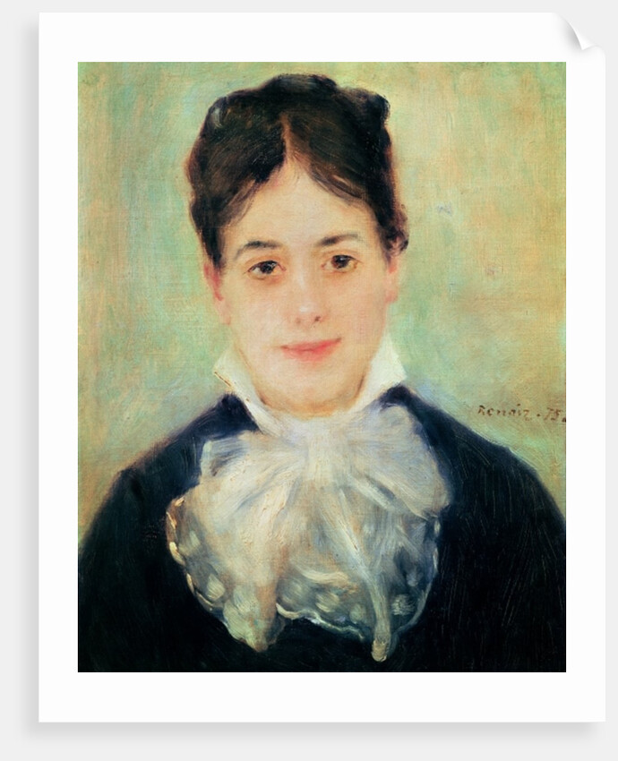 Woman Smiling, 1875 by Pierre Auguste Renoir