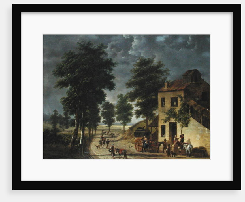 The Coeur Volant Coaching Inn at Louveciennes, 1867 by Adolphe Roehn