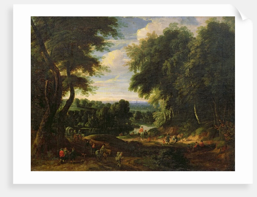 The Road to Boitsfort from Auderghem and the Ten Reuken Pond by Jacques d' Arthois