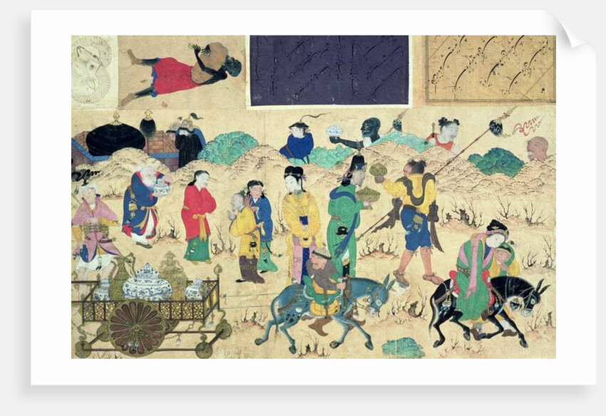 Transporting ceramics, 15th century by School Chinese