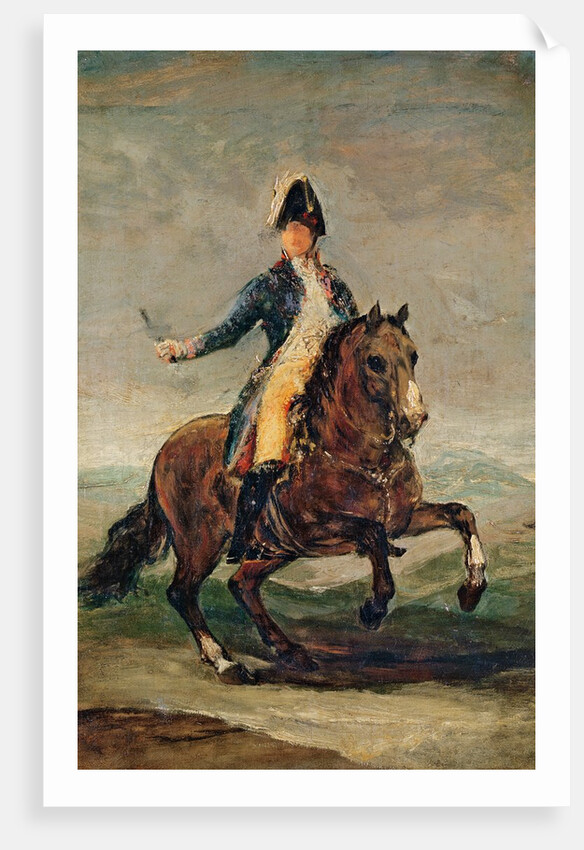 Equestrian Portrait of Ferdinand VII King of Spain by Francisco Jose de Goya y Lucientes