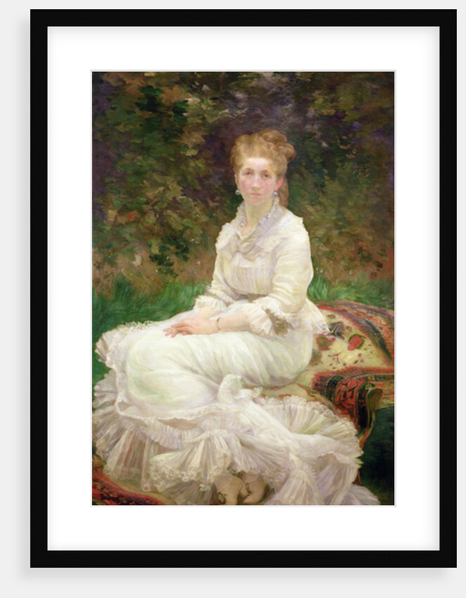 The Woman in White, c.1880 by Marie Bracquemond
