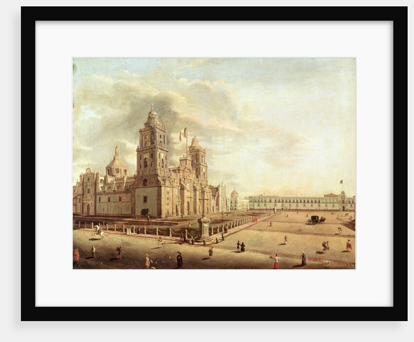 The Catedral Metropolitana and the Palacio Nacional by Pedro Gualdi