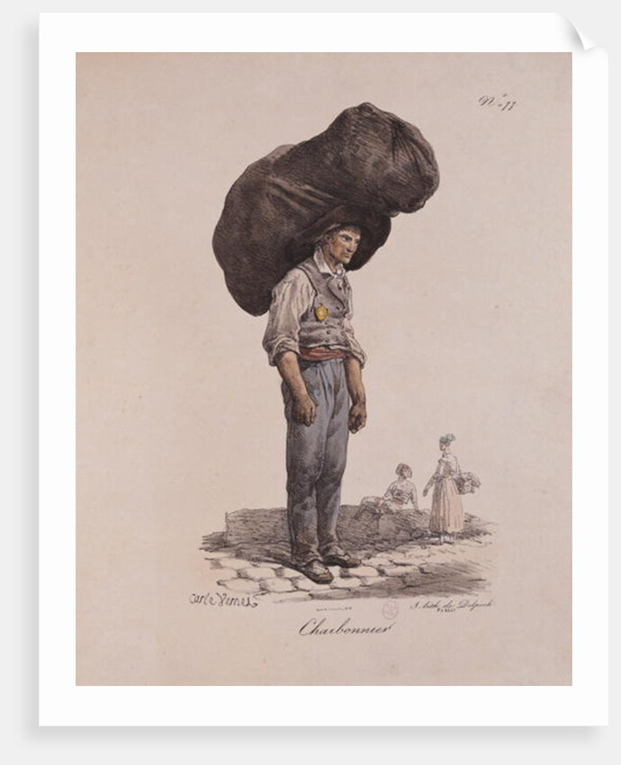 The Collier, number 11 from 'The Cries of Paris' series by Antoine Charles Horace Vernet