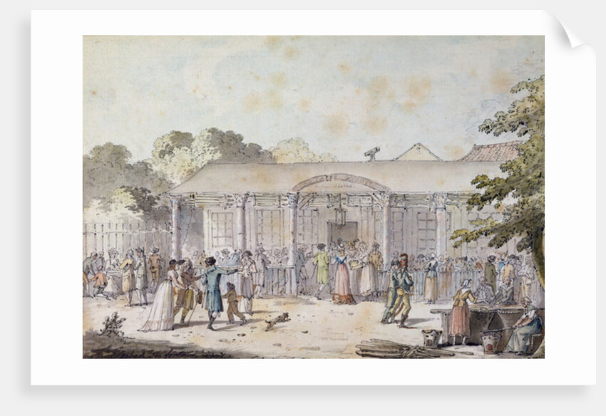 The Cafe Goddet, Boulevard du Temple, at the Time of the Consulat, 1799-1804 by Jacques Francois Joseph Swebach