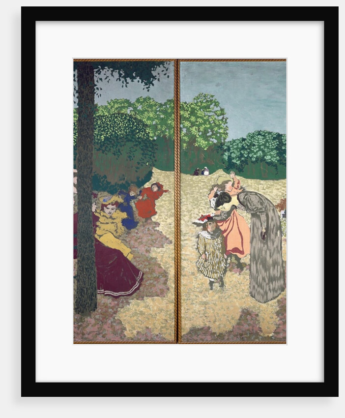The Public Gardens: Young Girls Playing and the Interrogation, 1894 by Edouard Vuillard