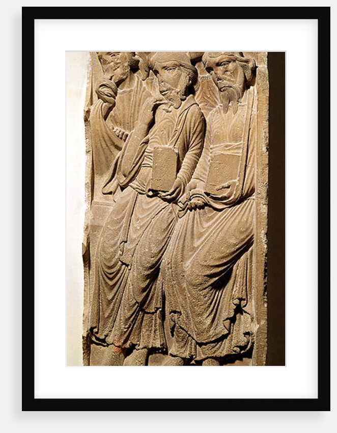 Relief depicting apostles by French School