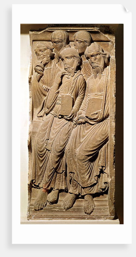 Relief depicting apostles by French School