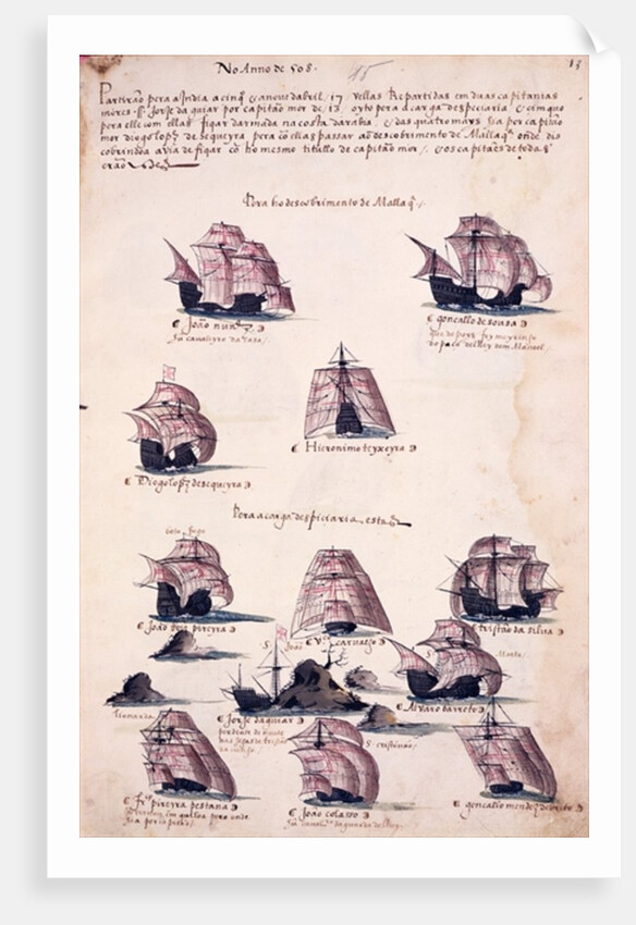 New Expedition to India in 1508 by Portuguese School