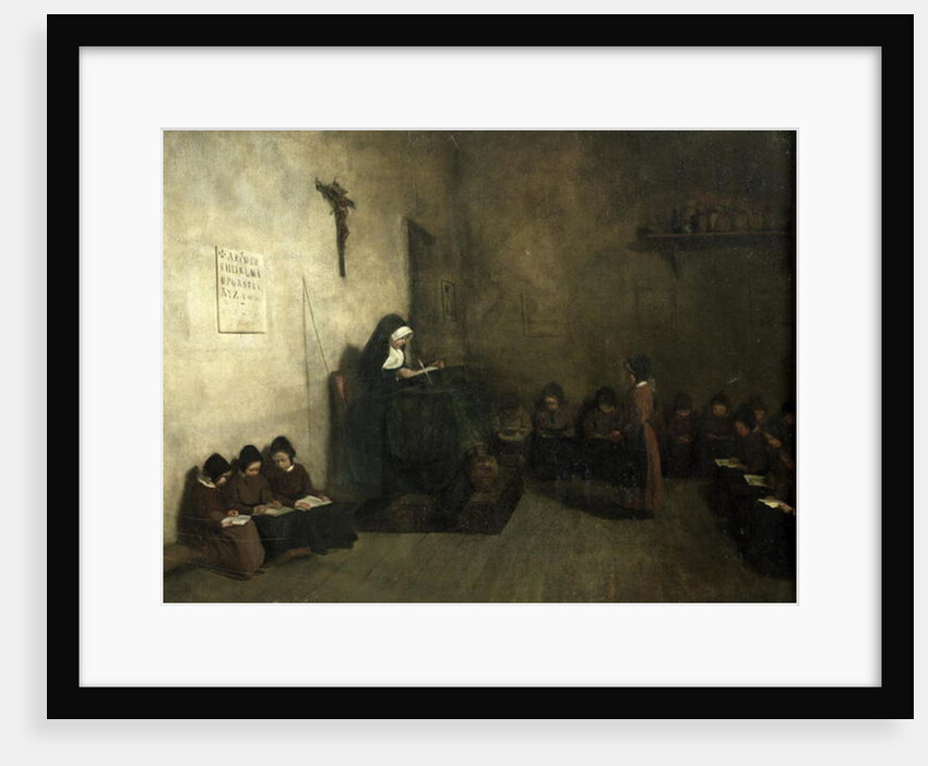 Interior of a School for Orphaned Girls, 1850 by Francois Bonvin