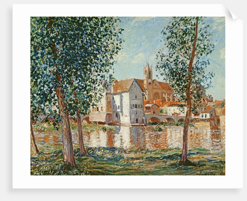Le Loing à Moret, Septembre Matin by Alfred Sisley