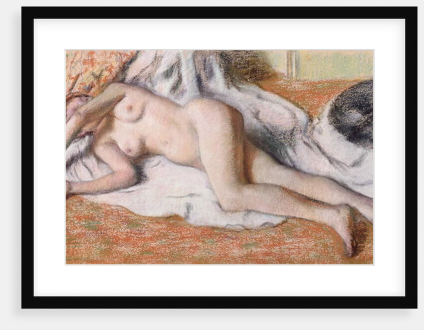 After the Bath or, Reclining Nude, c.1885 by Edgar Degas
