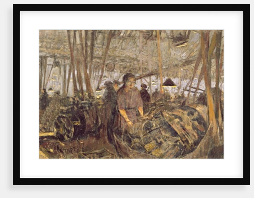 Interior of a Munitions Factory: The Forge, 1916-17 by Edouard Vuillard