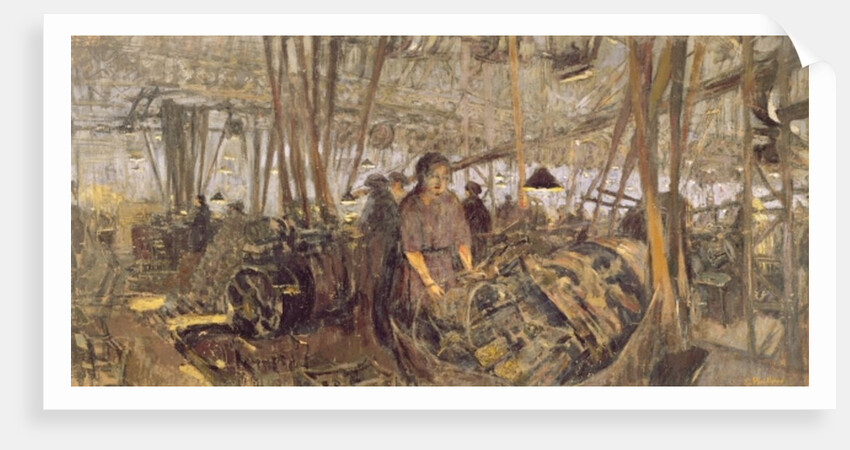 Interior of a Munitions Factory: The Forge, 1916-17 by Edouard Vuillard