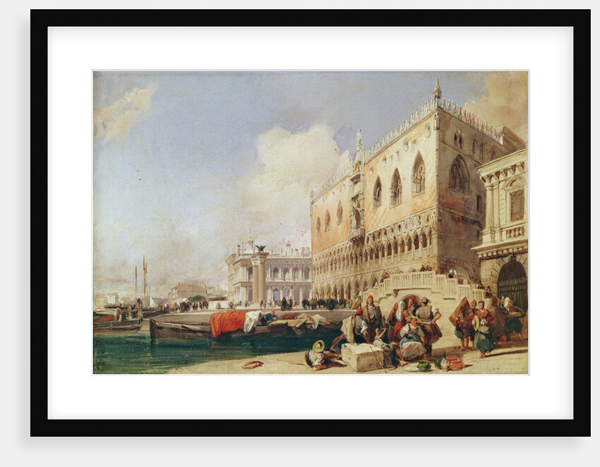 View of Venice. The Riva degli Schiavoni and the Doge's Palace by Richard Parkes Bonington