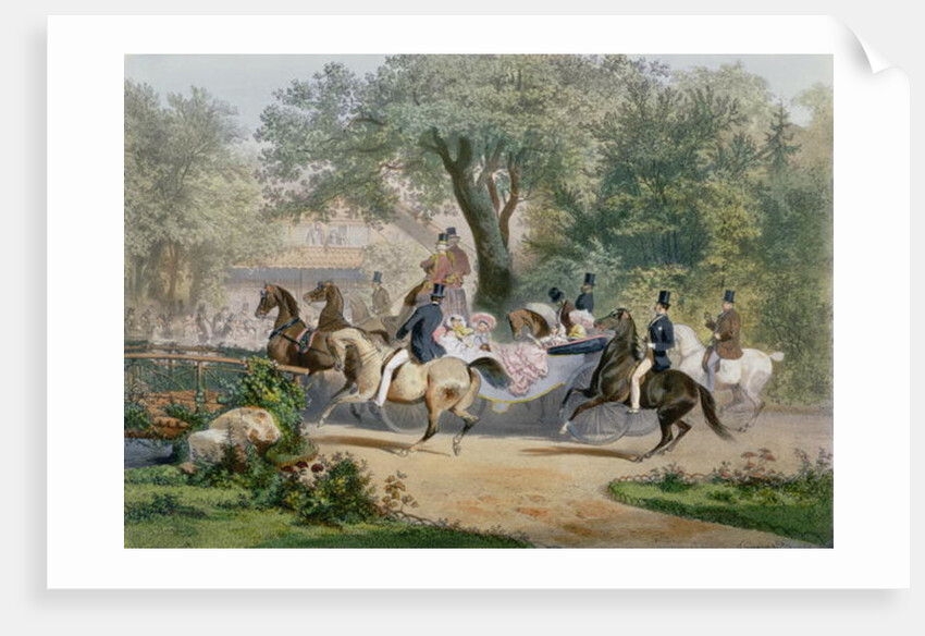 Promenade au Bois by Eugene Charles Francois Guerard