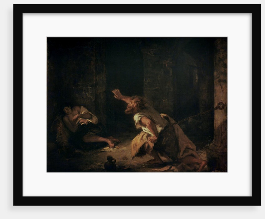 The Prisoner of Chillon, 1834 by Ferdinand Victor Eugene Delacroix