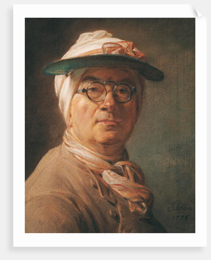 Self Portrait, 1775 by Jean-Baptiste Simeon Chardin