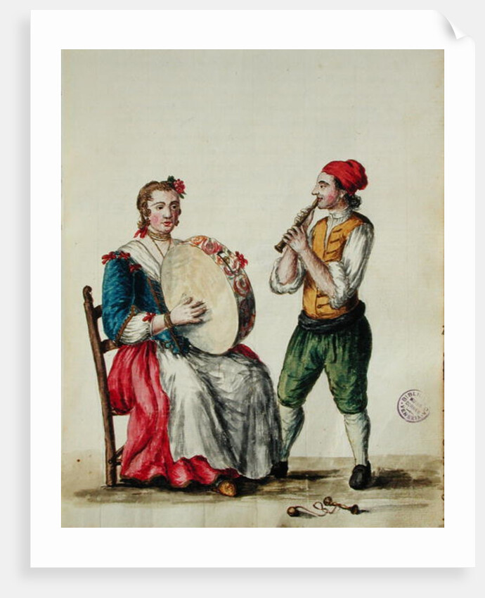 Venetian Musician by Jan van Grevenbroeck