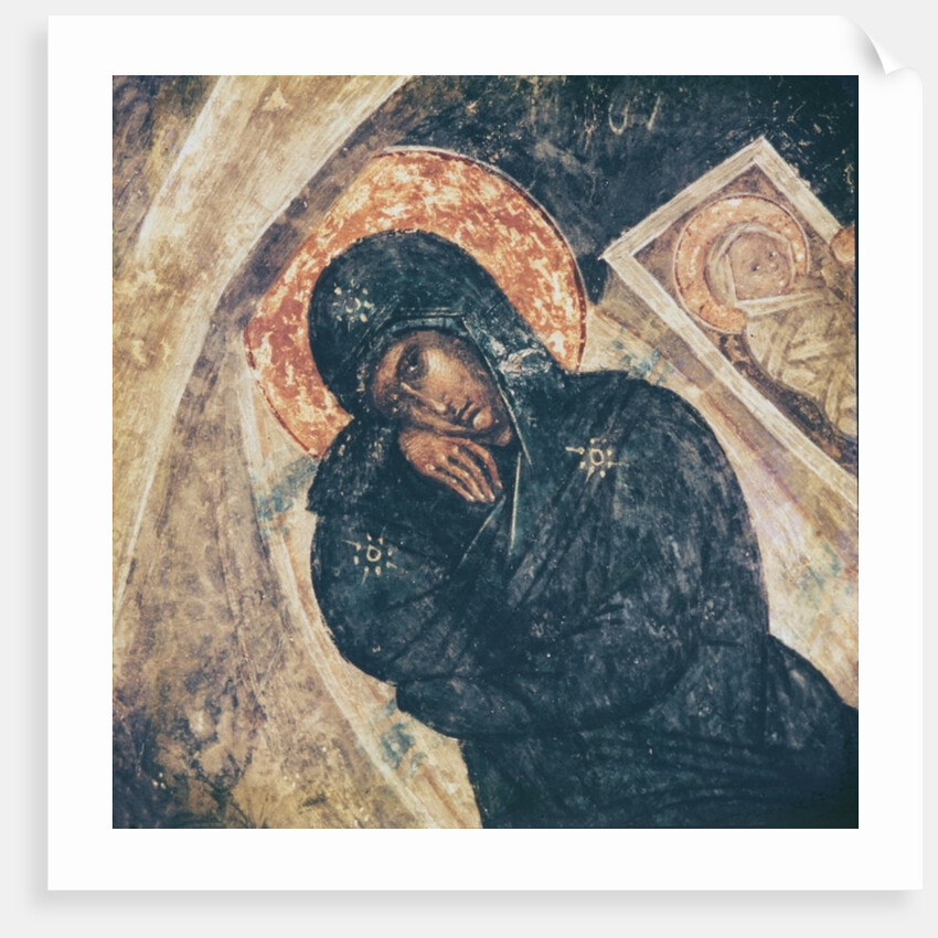 The Nativity, detail of the Virgin by Byzantine