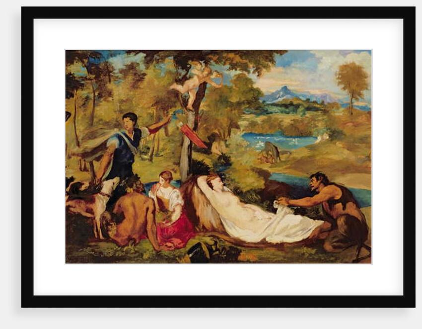 Jupiter and Antiope, 1856 by Edouard Manet