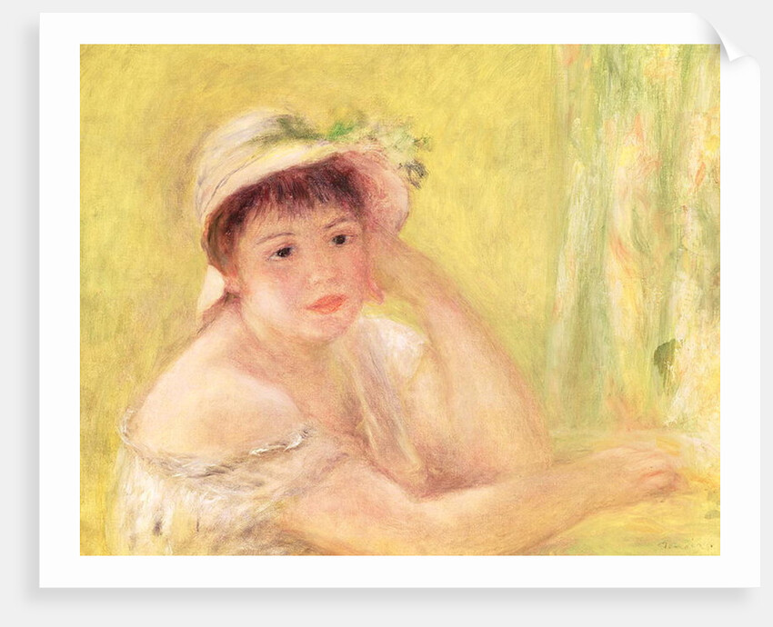 Woman in a Straw Hat, 1879 by Pierre Auguste Renoir