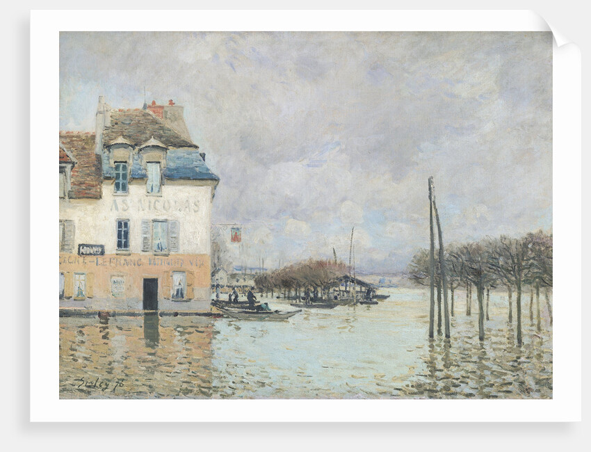 The Flood at Port-Marly, 1876 by Alfred Sisley