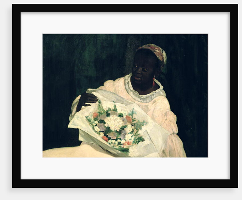 Olympia, detail of the black servant, 1863 by Edouard Manet