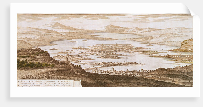 The Town of Mexico by Pierre Antoine Marchais