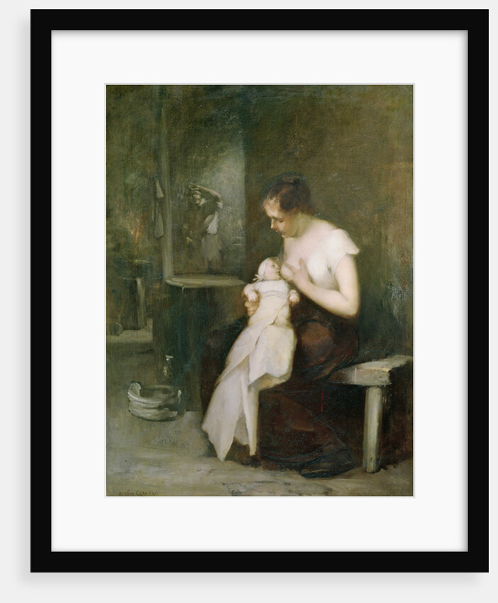 Young Mother, study for a painting for the Salon of 1879 by Eugene Carriere