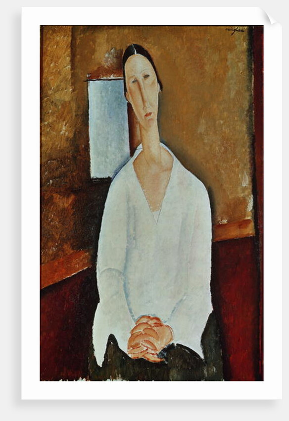 Madame Zborowska with Clasped Hands, c.1917 by Amedeo Modigliani
