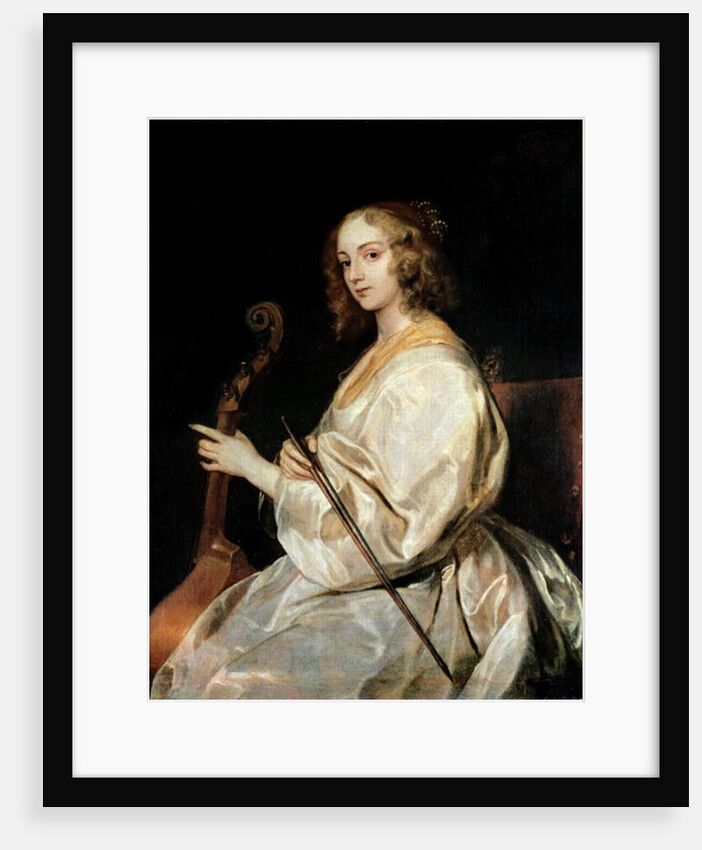 Young Woman Playing a Viola da Gamba by Anthony van Dyck