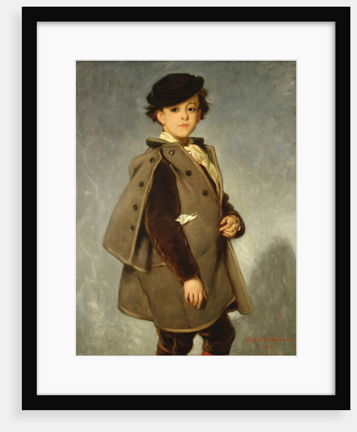 Edmond Dehodencq wearing an Inverness cape, 1872 by Alfred Dehodencq