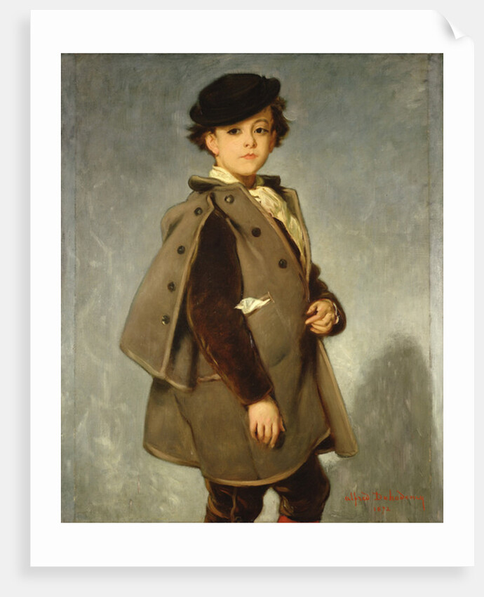 Edmond Dehodencq wearing an Inverness cape, 1872 by Alfred Dehodencq