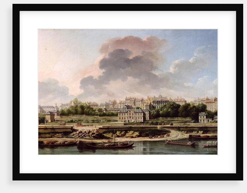 The Quay and Village of Passy in 1757 by Nicolas Raguenet