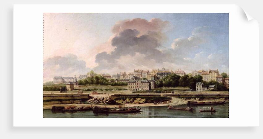 The Quay and Village of Passy in 1757 by Nicolas Raguenet