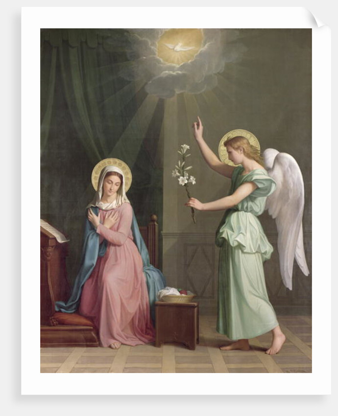 The Annunciation, 1859 by Auguste Pichon