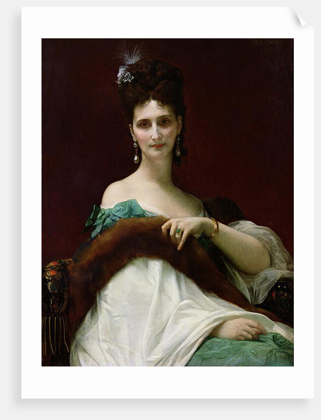 The Countess of Keller, 1873 by Alexandre Cabanel