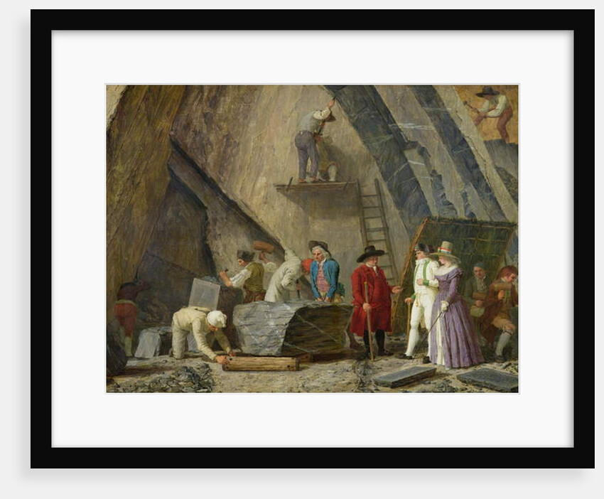 Extracting Sainte-Anne Marble from a Quarry by Leonard Defrance