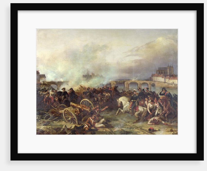 Battle of Montereau, 18th February 1814 by Jean Charles Langlois