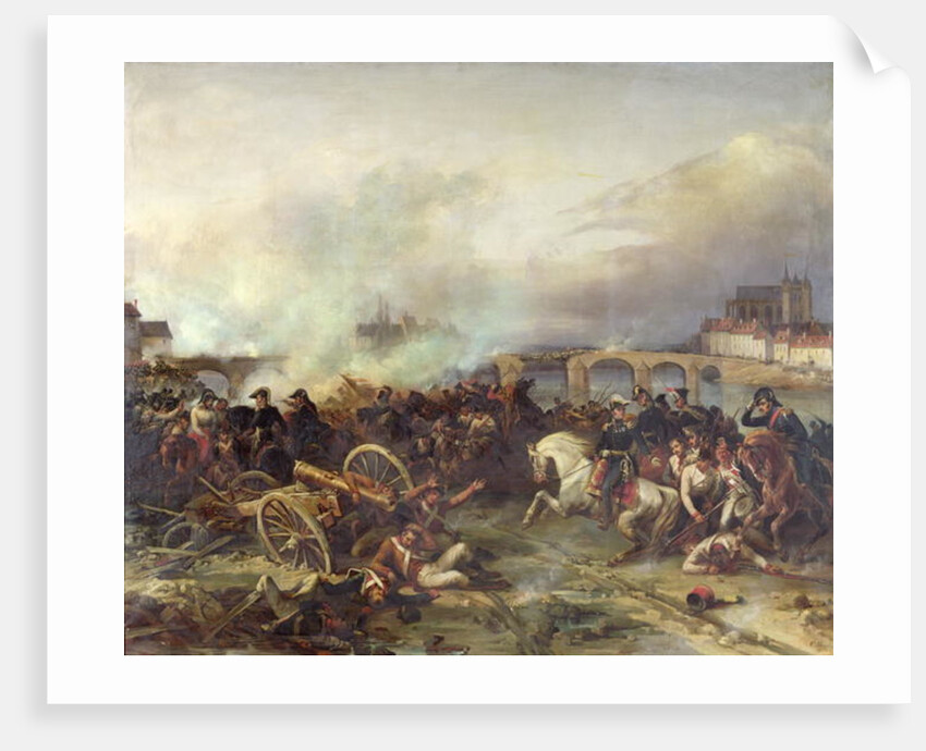 Battle of Montereau, 18th February 1814 by Jean Charles Langlois