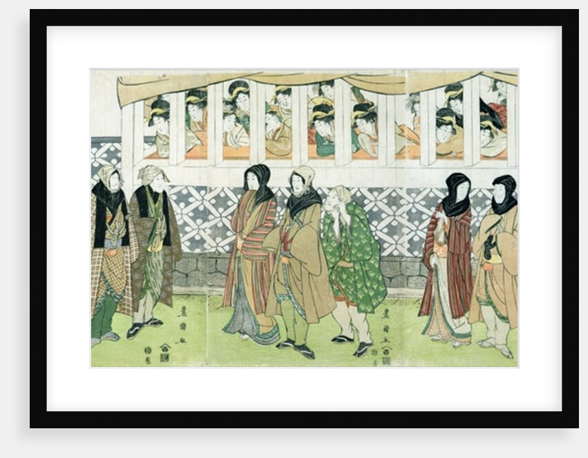 Actors Walking by Utagawa Toyokuni