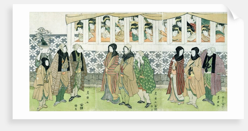Actors Walking by Utagawa Toyokuni