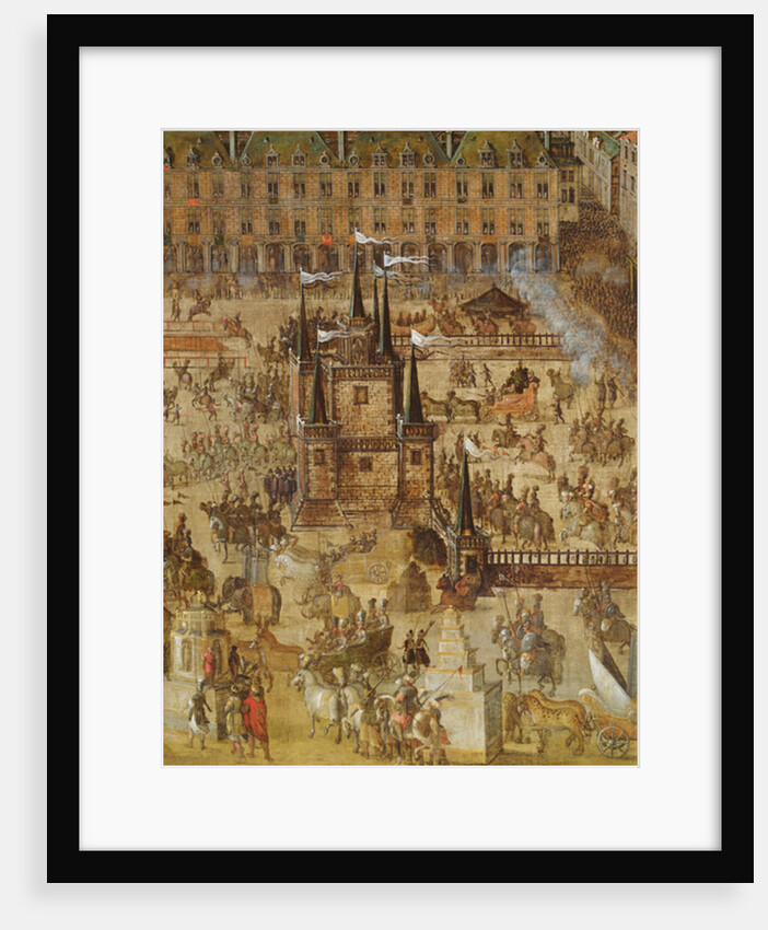 The Place Royale and the Carrousel in 1612 by French School