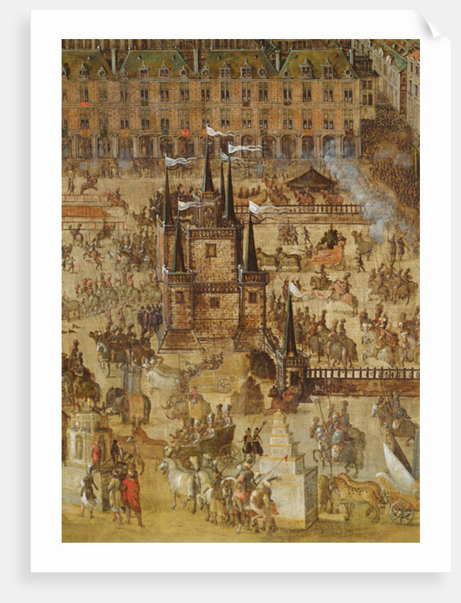 The Place Royale and the Carrousel in 1612 by French School