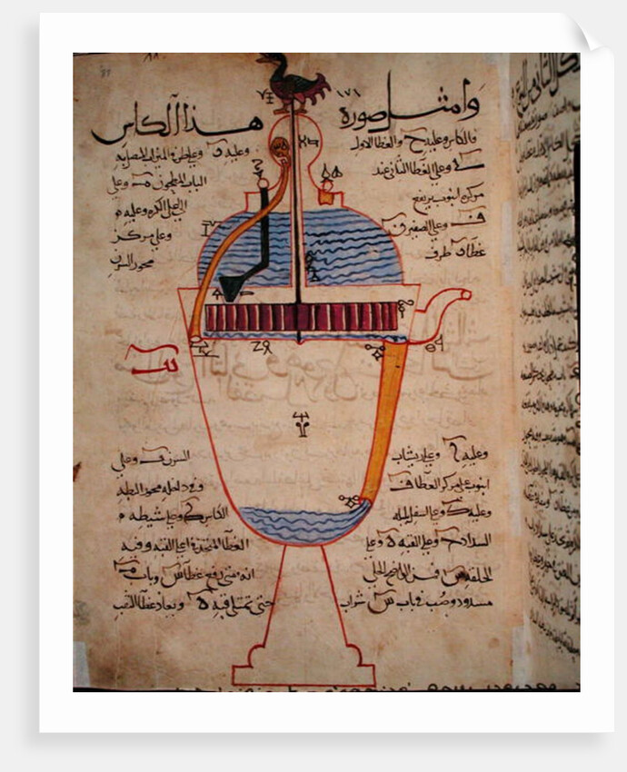 Mechanical device for pouring water by Islamic School
