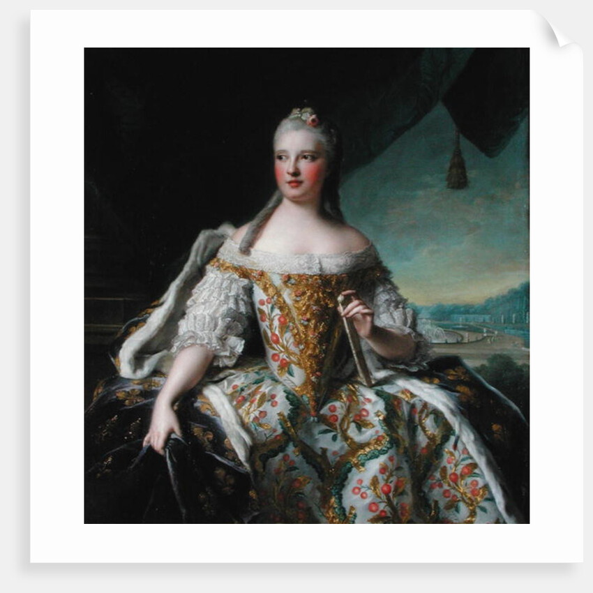 Dauphine Marie-Josephe de Saxe 1751 by Jean-Marc Nattier