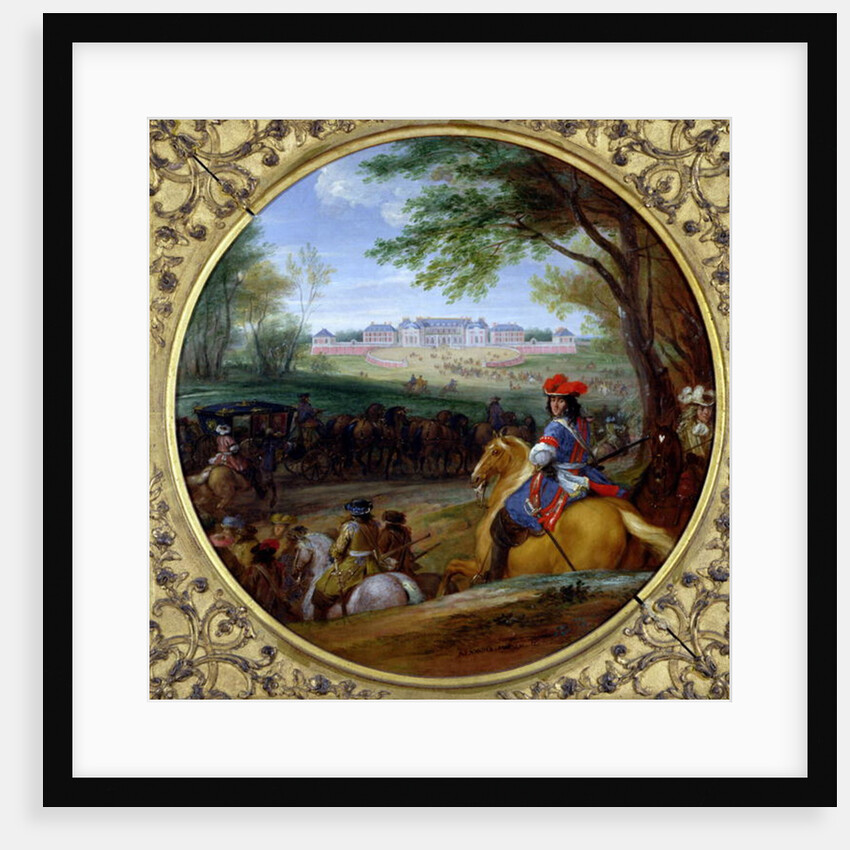 View of the Palace of Versailles in 1669 by Adam Frans van der Meulen